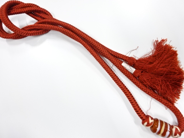 未使用品　トンボ玉　帯留め